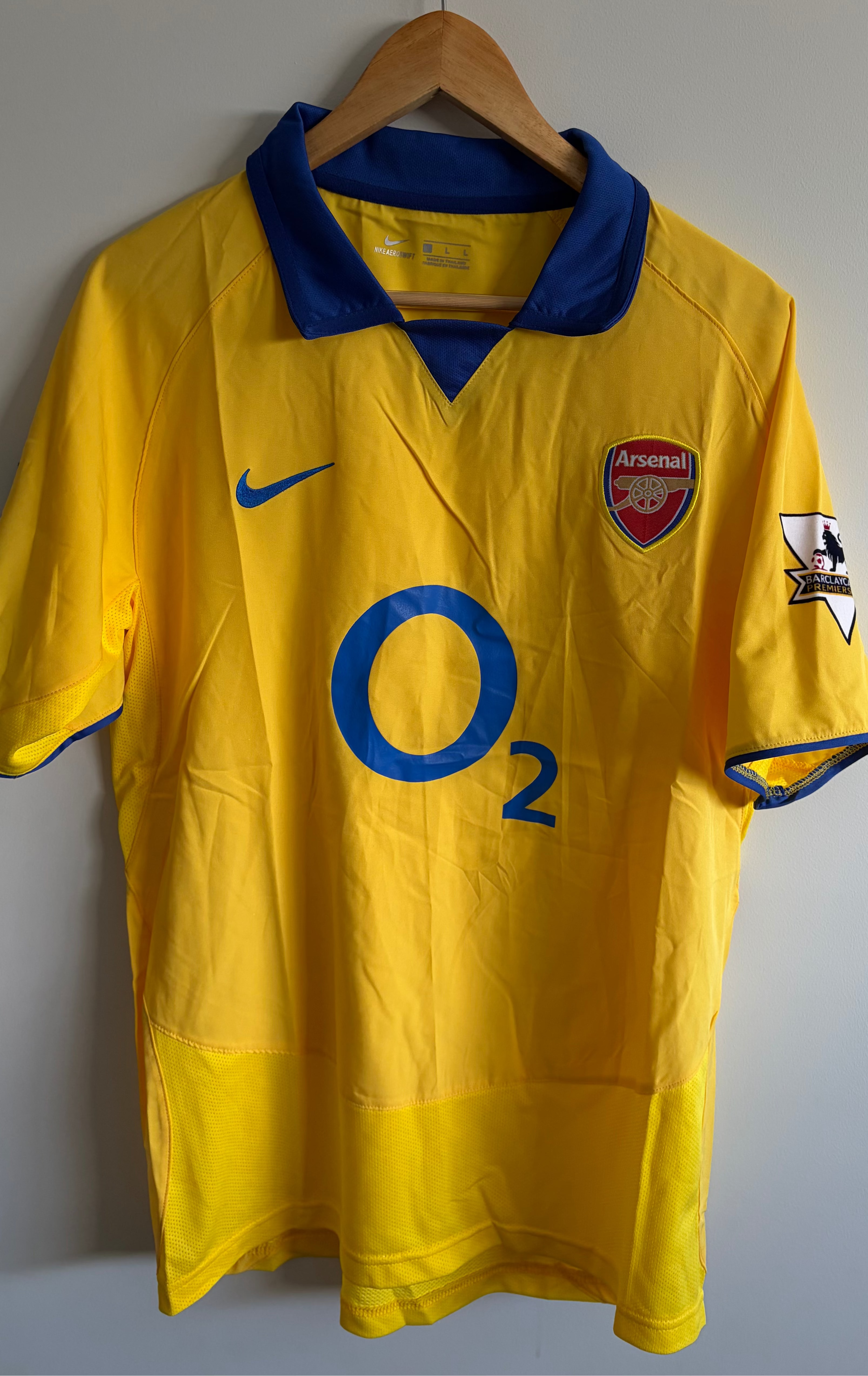 Arsenal 2003/04 Away Shirt – No Print – L