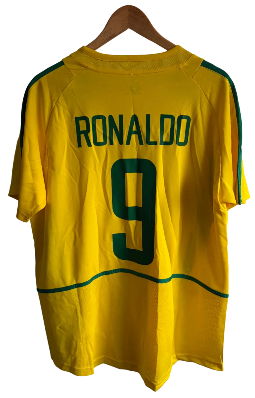Brazil 2002 Home Shirt – Ronaldo #9 – XL