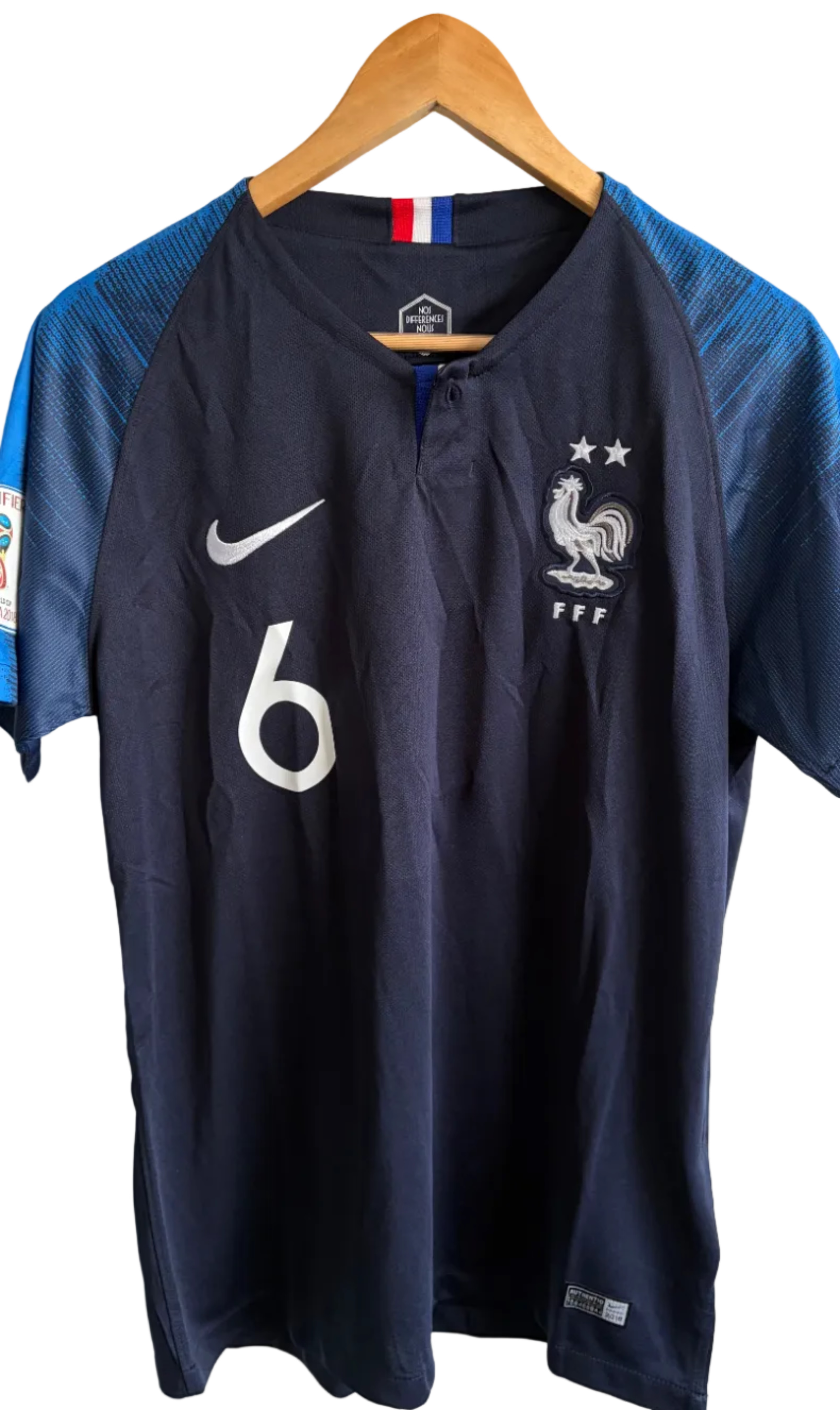 France 2018 Away Shirt – Pogba #6 – M